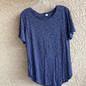 💵3 for $20✅Old Navy women’s navy blue with white stripe size large blouse